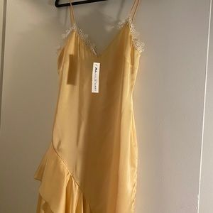 Jill Jill Stuart pale yellow maxi dress